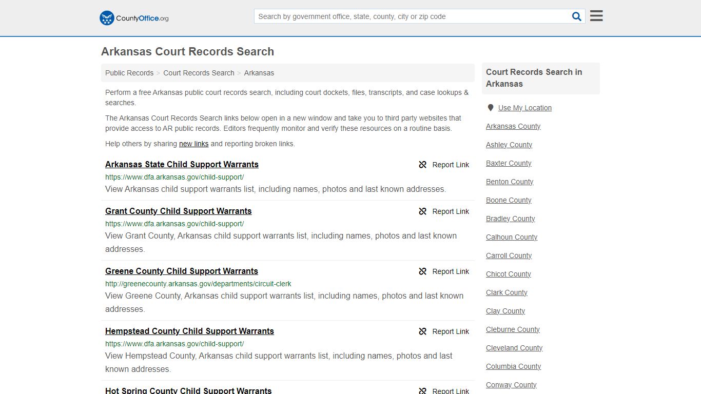 Court Records Search - Arkansas (Adoptions, Criminal, Child Support ...